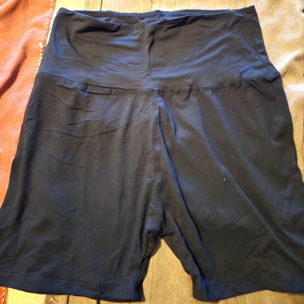 Women's Black High-Waisted Shorts